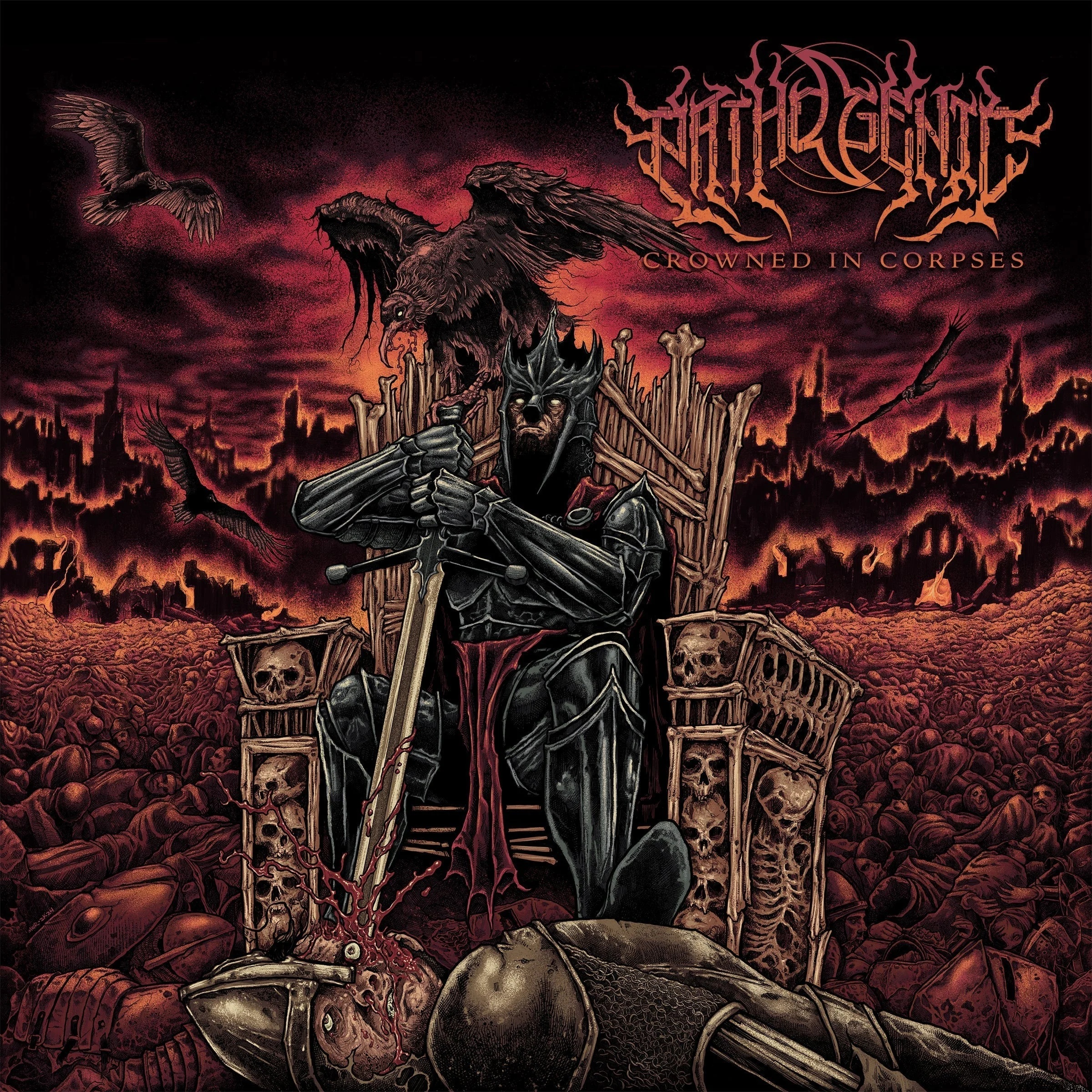 Pathogenic - Crowned In Corpses Album Cover