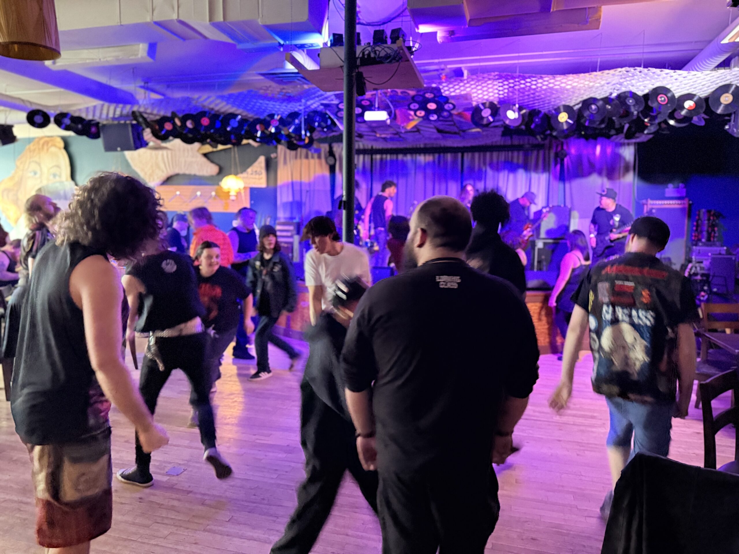 Circle Pit at the Death and Decay Metal Fest April 26, 2025 at The Owl Acoustic Lounge in Lethbridge, Alberta