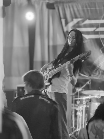 Kelevra performing at The Owl Acoustic Lounge in Lethbridge on April 26, 2025 as part of the 1st annual Death and Decay Metal Fest