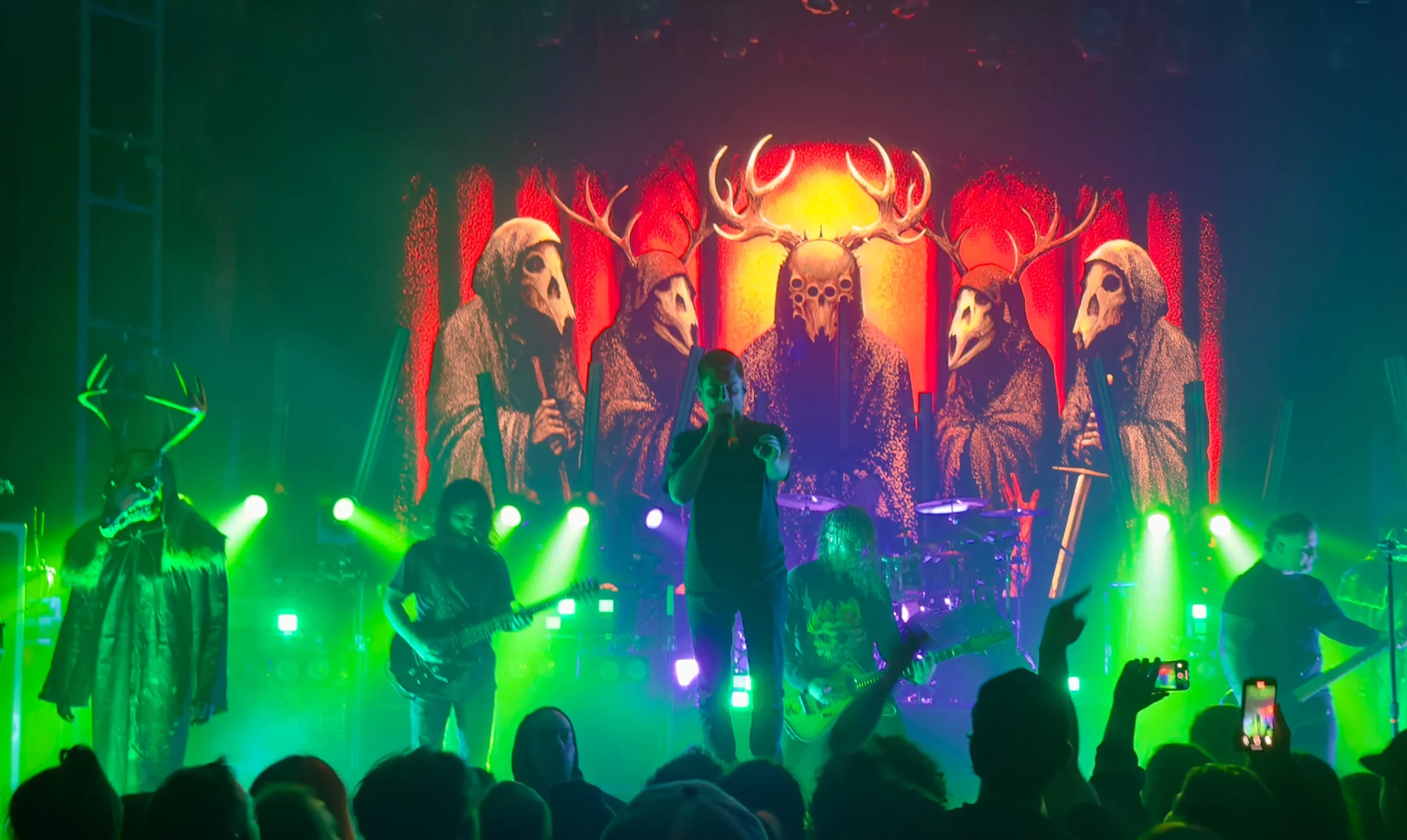 Whitechapel performing at The Palace Theatre in Calgary, Alberta on April 4th, 2025