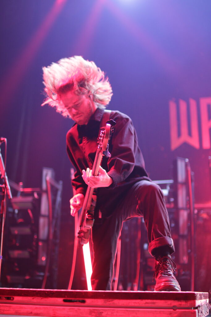 Seth Blake of Wage War on stage at the Calgary Saddledome on June 11, 2025