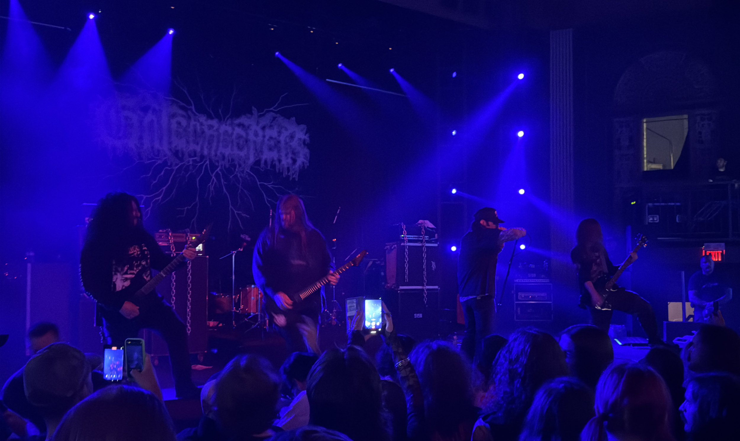 Gatecreeper performing live at The Palace Theatre in Calgary, Alberta on July 8, 2025