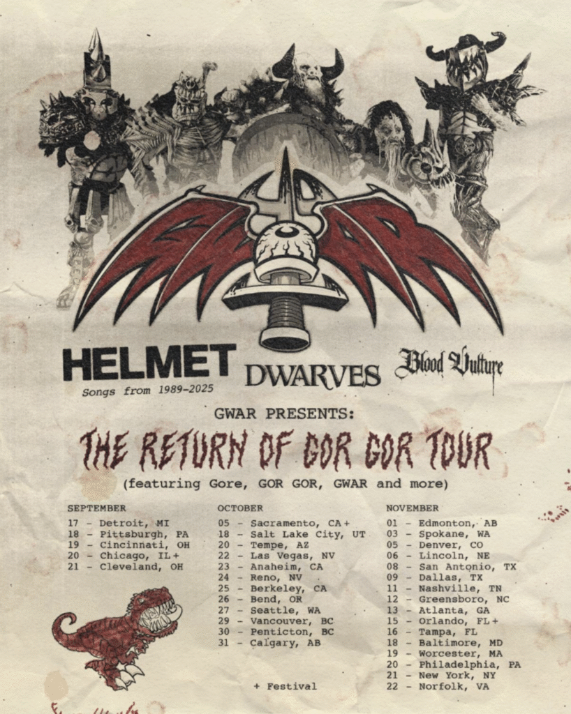 Gwar - The Return of Gor Gor Tour poster. 