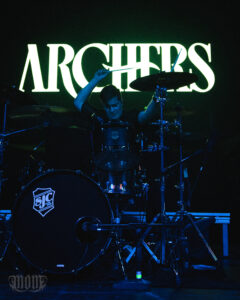Archers drummer Grayson Mesarosh, Grey Eagle Resort & Casino, Calgary, March 2026