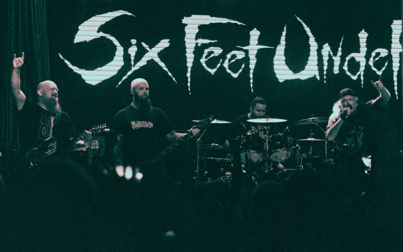 Six Feet Under on stage at The Arrowhead in Calgary Alberta August 4, 2026