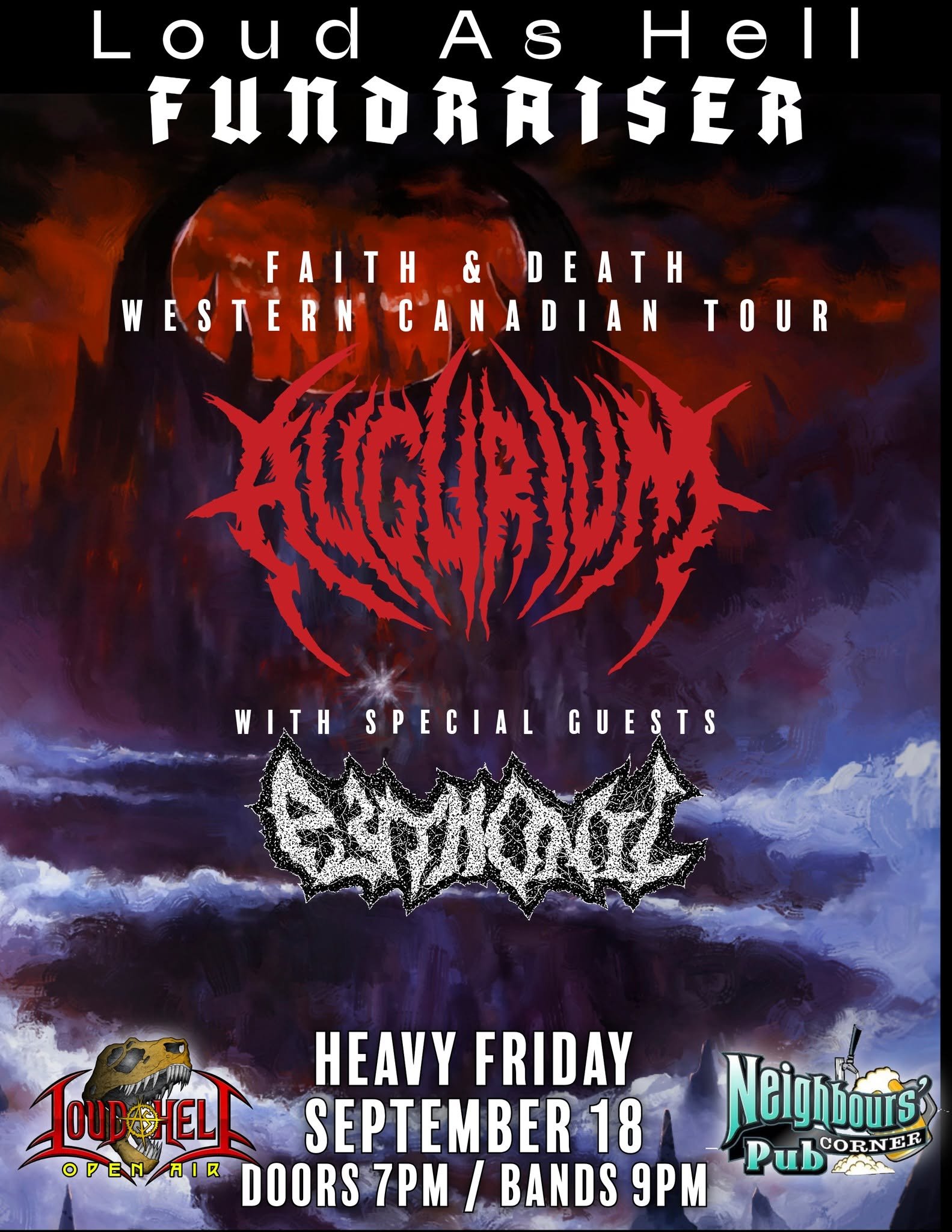 Faith & Death Western Canadian Tour - September 18 in Drumheller, Alberta