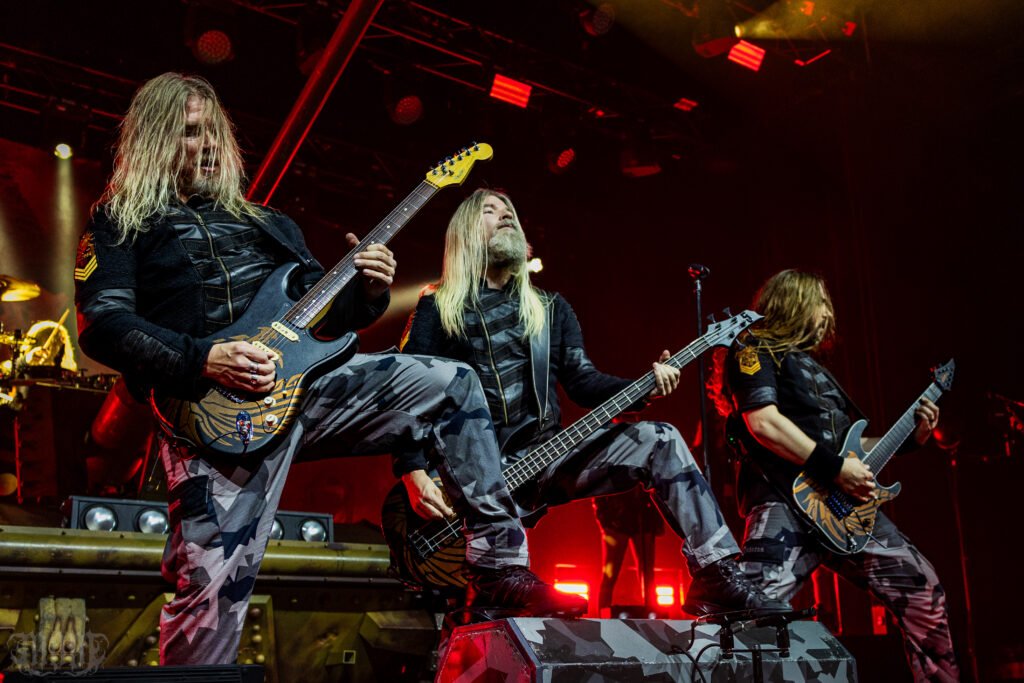 Sabaton on stage at the Grey Eagle Resort & Casino - Lethbridge, Alberta, October 5, 2026